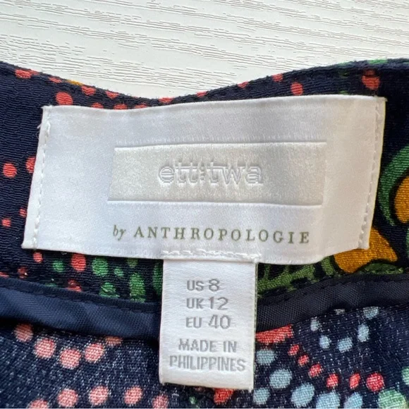 Anthropologie Ett:twa Takutea Wide Leg Pants Womens 8 High Waist Ankle Length - Picture 11 of 16